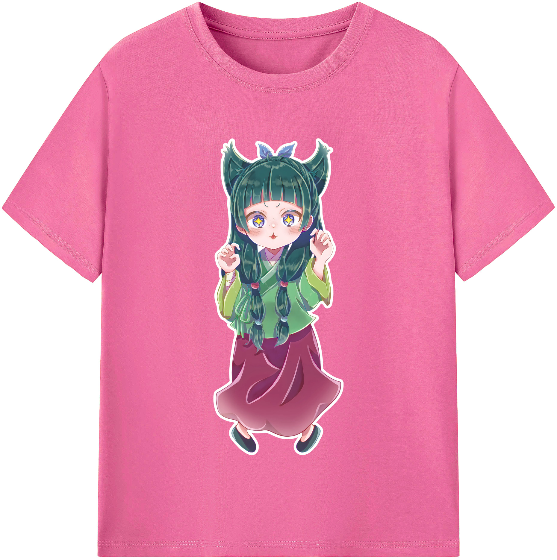 （画像用） 薬屋のひとりごと The Apothecary Diaries レディースカジュアルプリントTシャツ（綿100％）